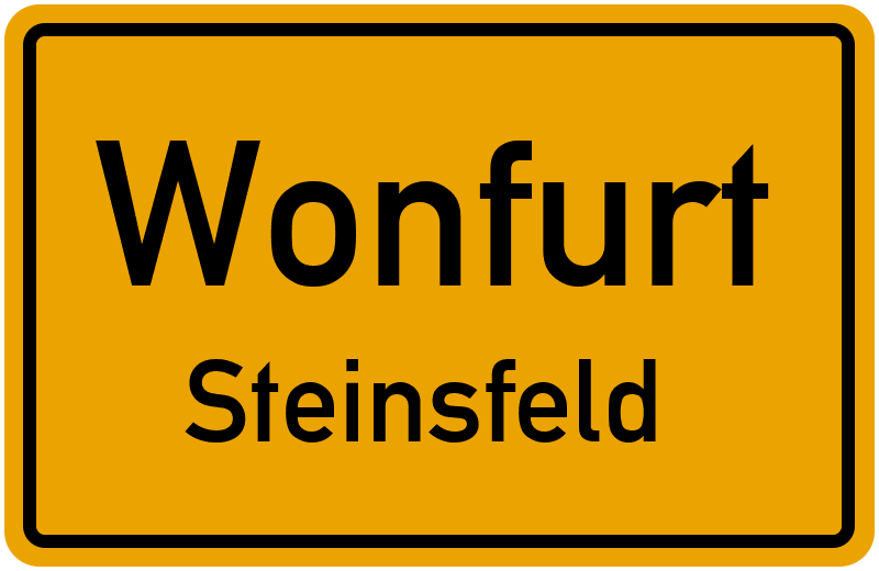 Ortsschild Wonfurt