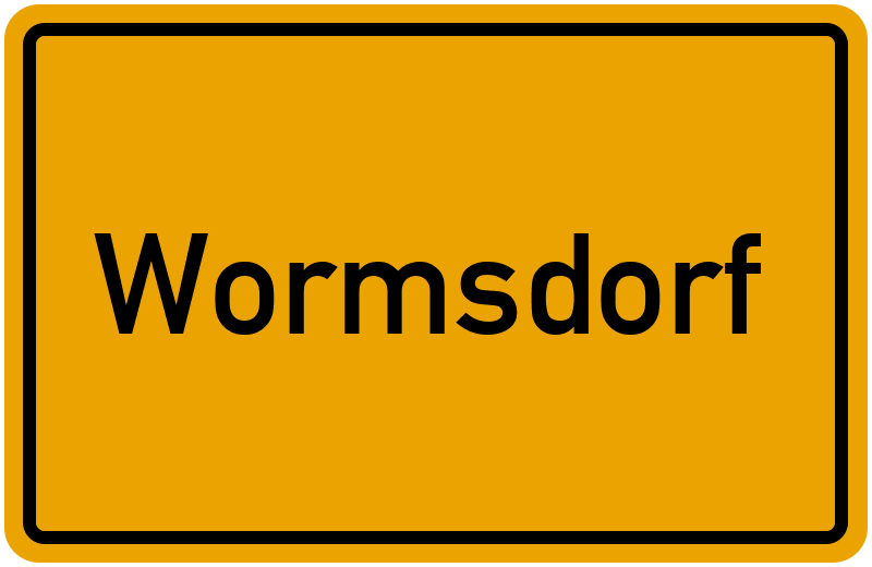 Ortsschild Wormsdorf