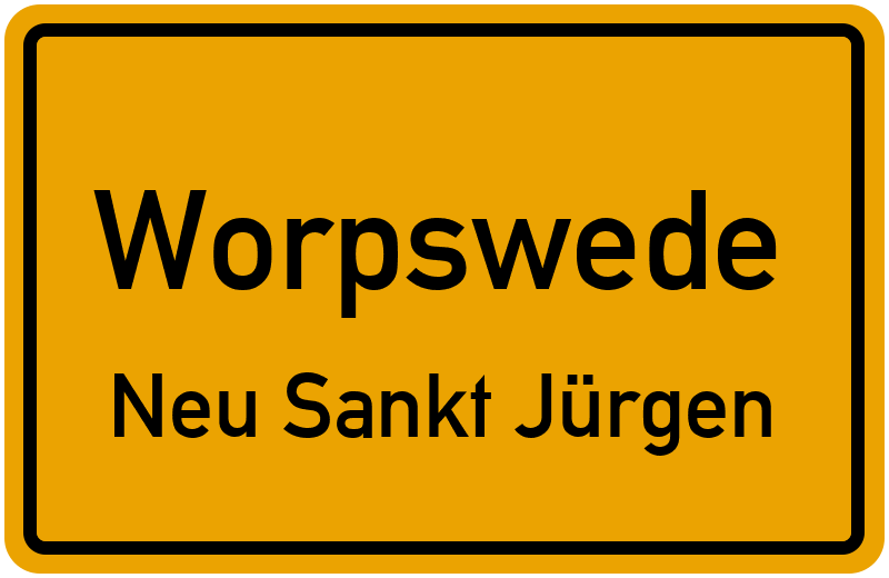 Ortsschild Worpswede