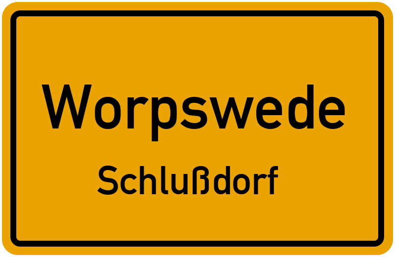 Ortsschild Worpswede