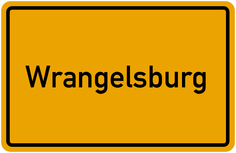 Ortsschild Wrangelsburg