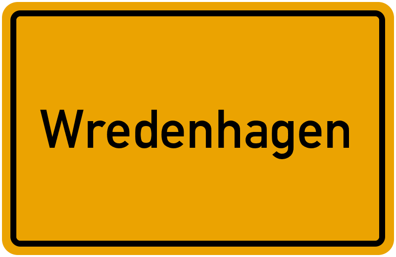 Ortsschild Wredenhagen