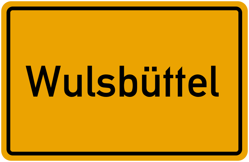Ortsschild Wulsbüttel