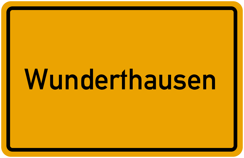 Ortsschild Wunderthausen