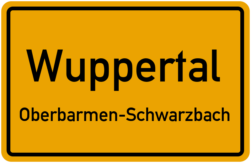 Ortsschild Wuppertal