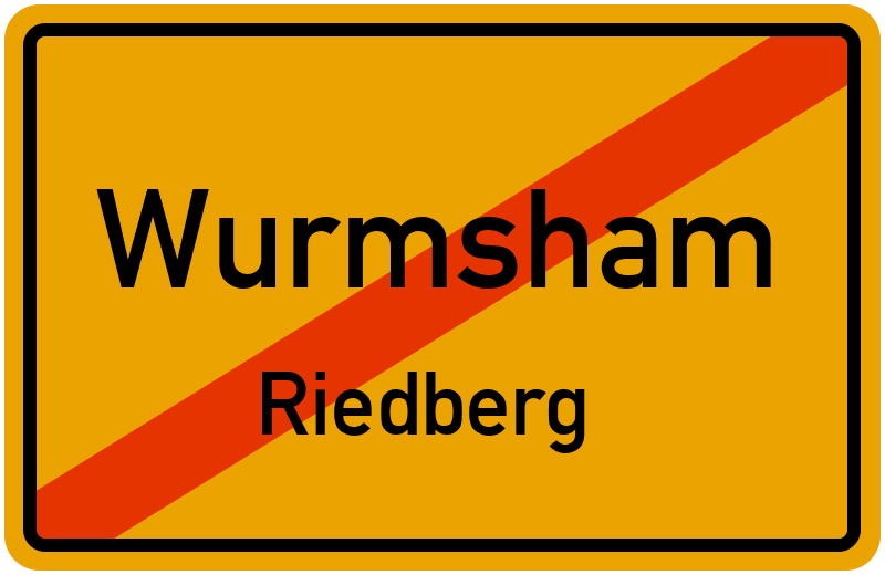Ortsschild Wurmsham