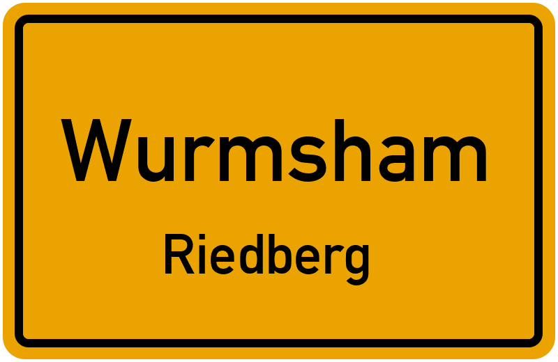 Ortsschild Wurmsham