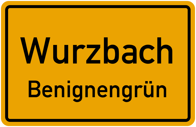 Ortsschild Wurzbach