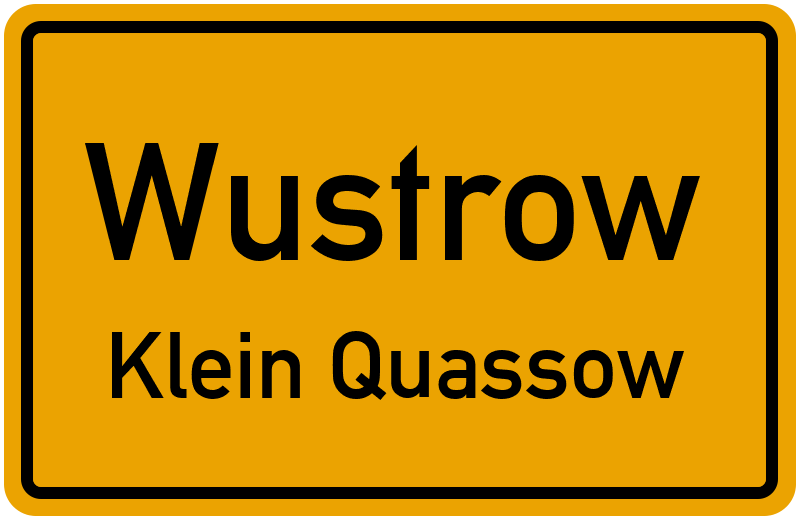 Ortsschild Wustrow