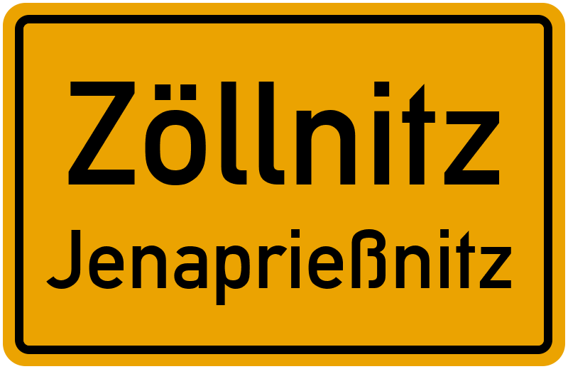 Ortsschild Zöllnitz