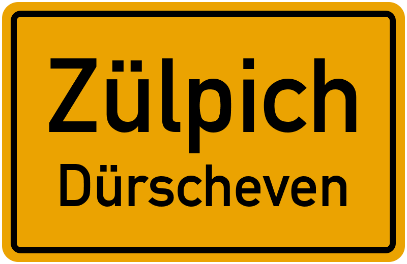 Ortsschild Zülpich