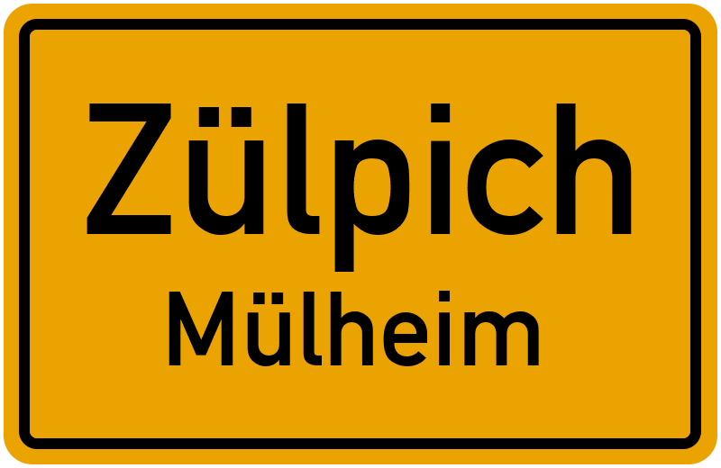Ortsschild Zülpich