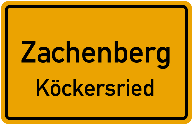 Ortsschild Zachenberg
