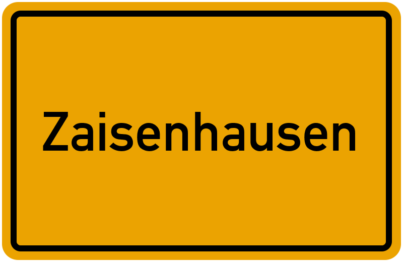 Ortsschild Zaisenhausen