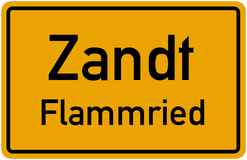 Ortsschild Zandt