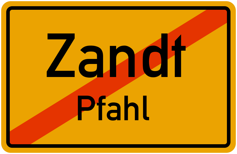 Ortsschild Zandt