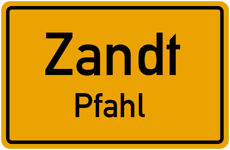 Ortsschild Zandt