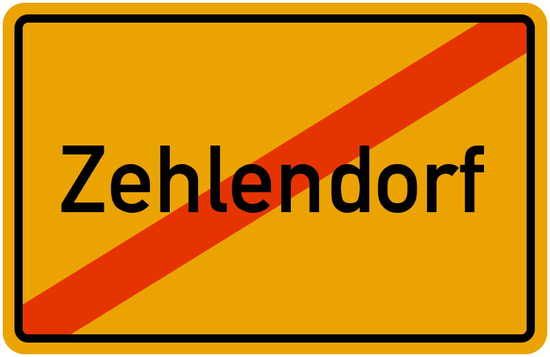 Ortsschild Zehlendorf