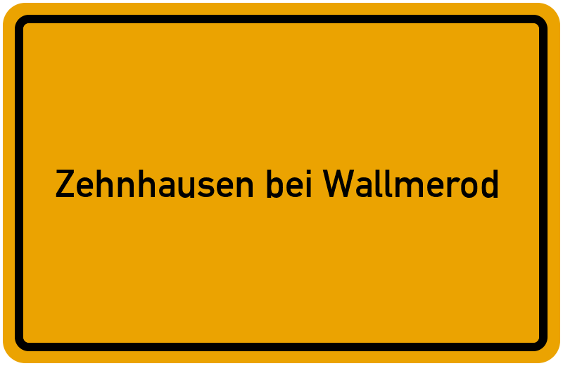 Ortsschild Zehnhausen bei Wallmerod