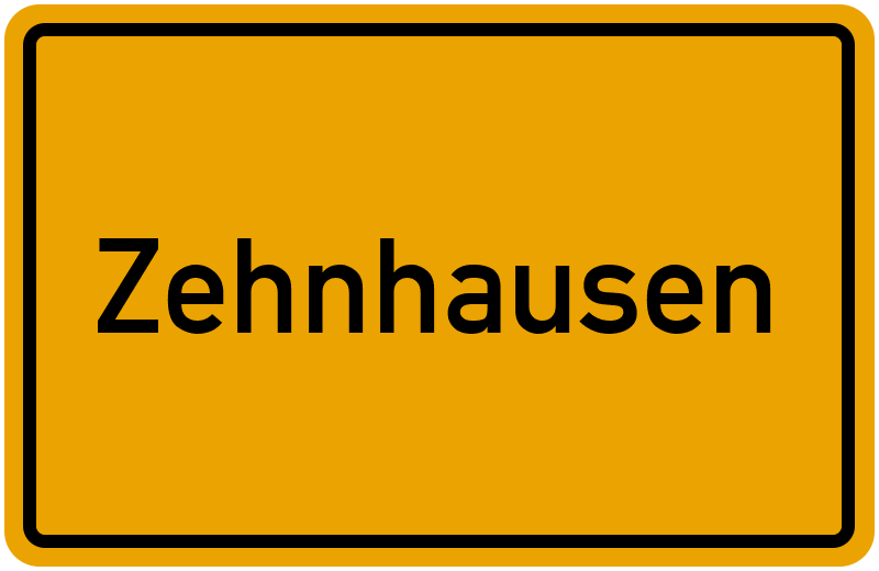 Ortsschild Zehnhausen