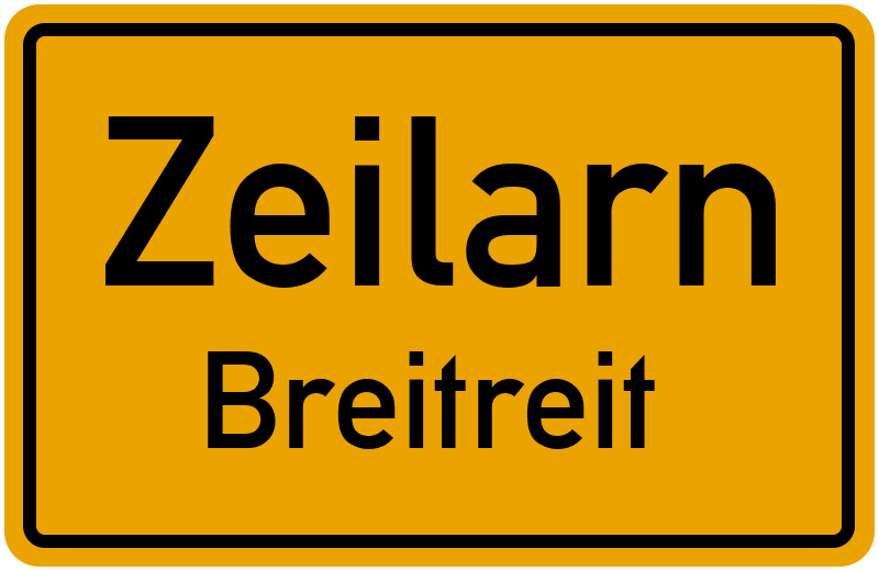 Ortsschild Zeilarn