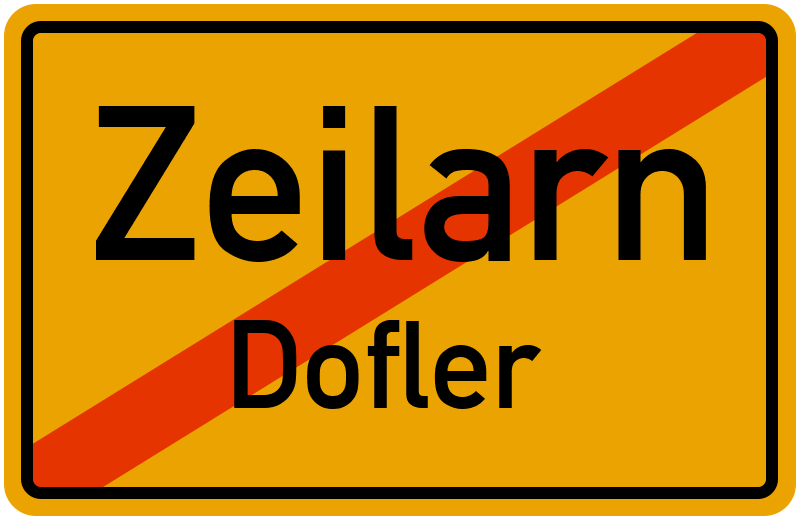 Ortsschild Zeilarn
