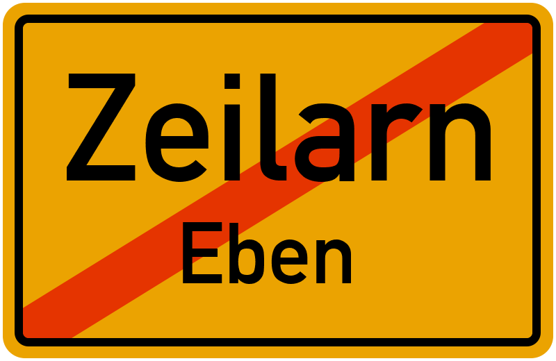 Ortsschild Zeilarn