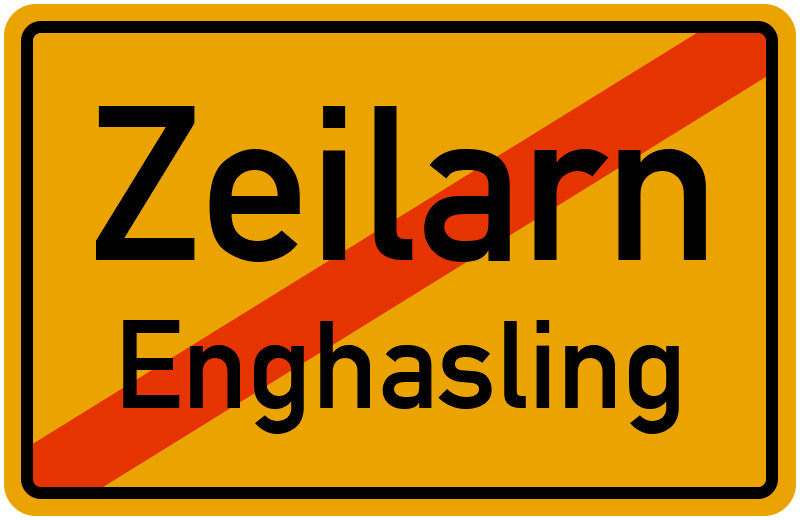 Ortsschild Zeilarn