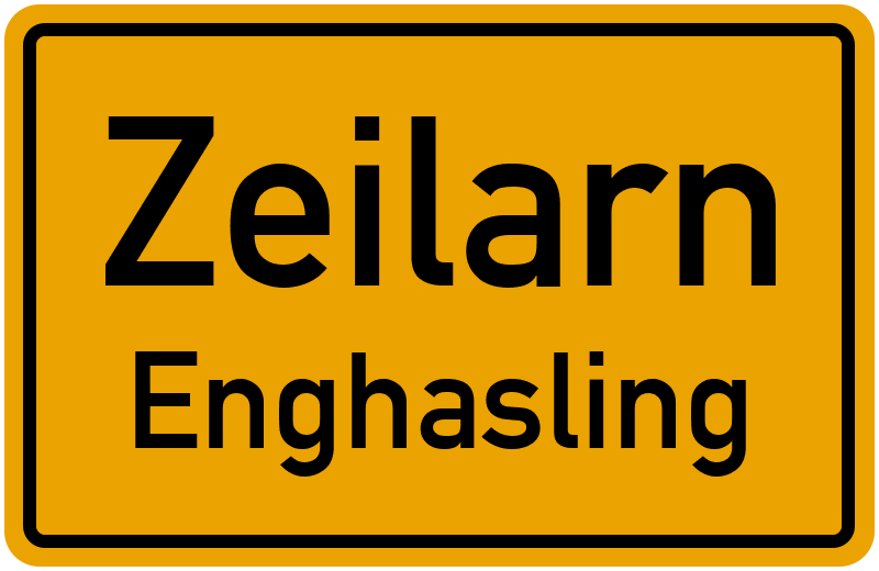 Ortsschild Zeilarn