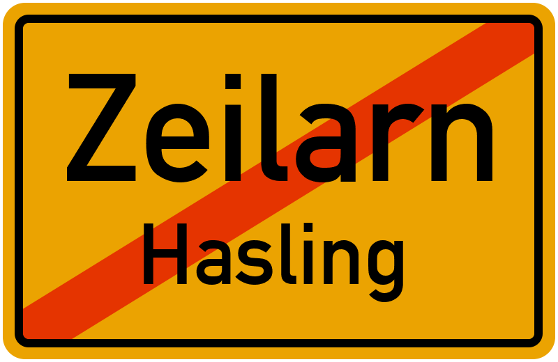 Ortsschild Zeilarn