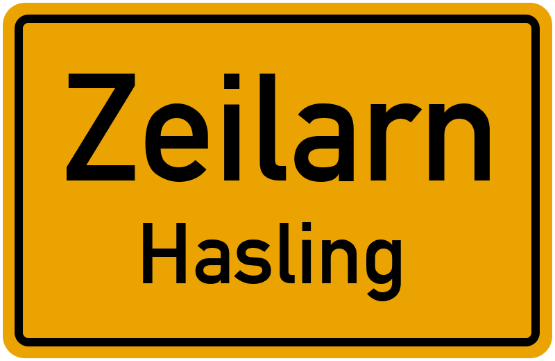 Ortsschild Zeilarn