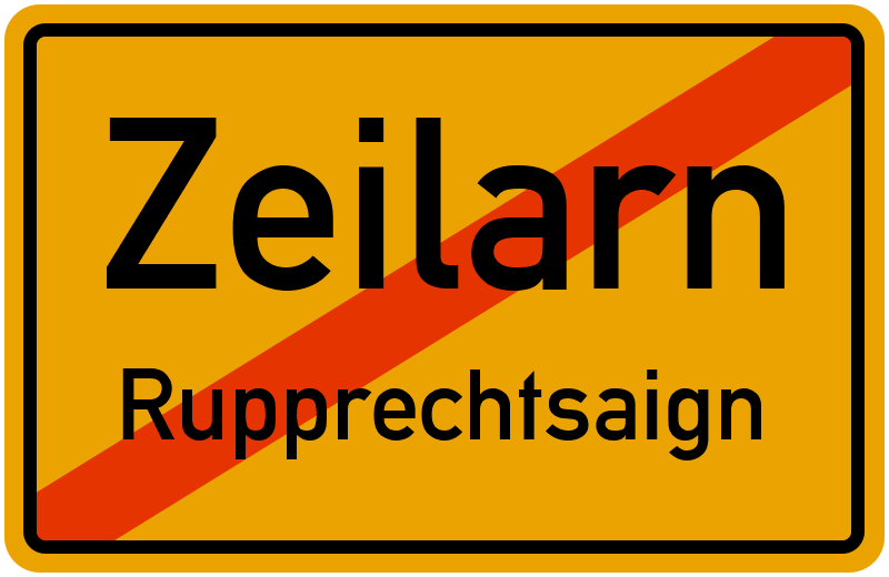 Ortsschild Zeilarn