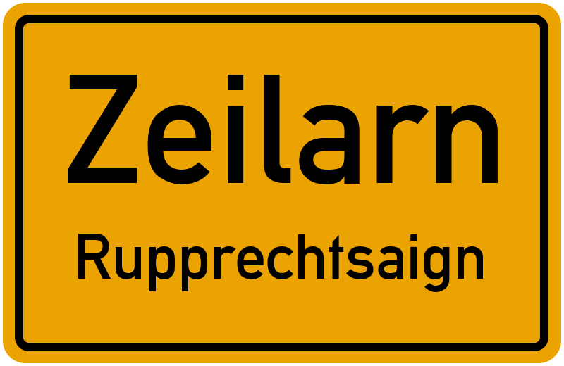 Ortsschild Zeilarn