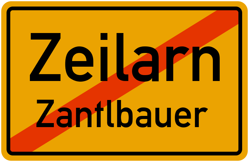 Ortsschild Zeilarn