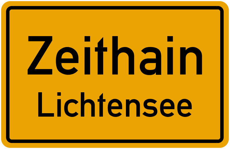 Ortsschild Zeithain