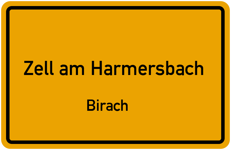 Ortsschild Zell am Harmersbach
