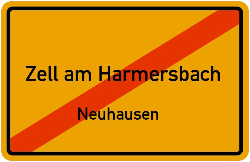 Ortsschild Zell am Harmersbach