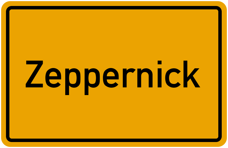 Ortsschild Zeppernick