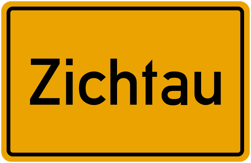 Ortsschild Zichtau
