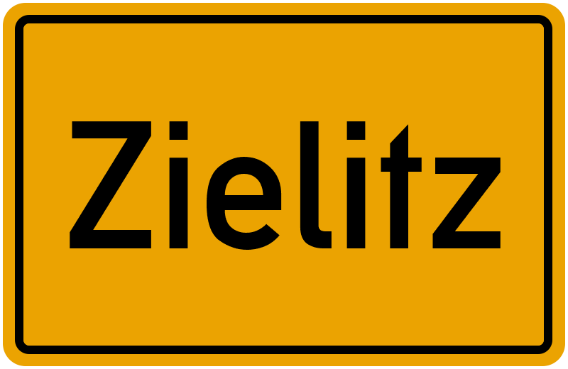 Ortsschild Zielitz