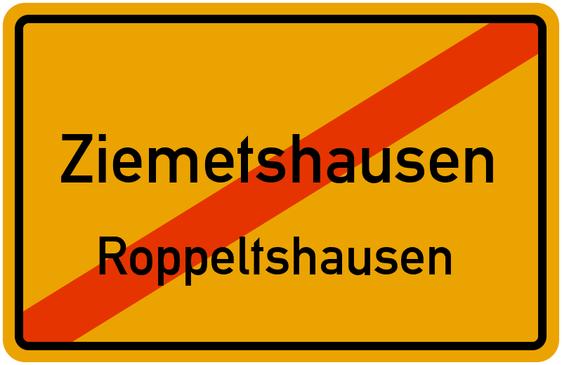 Ortsschild Ziemetshausen