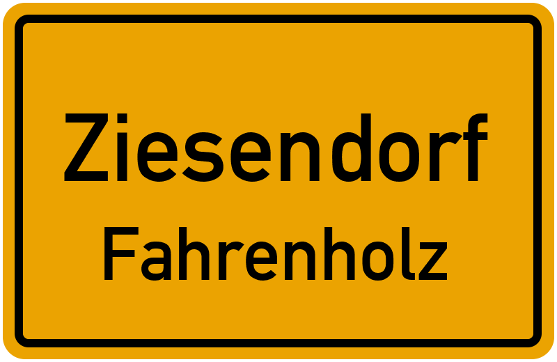 Ortsschild Ziesendorf