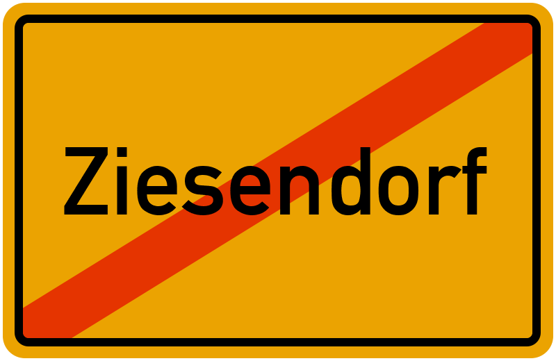 Ortsschild Ziesendorf