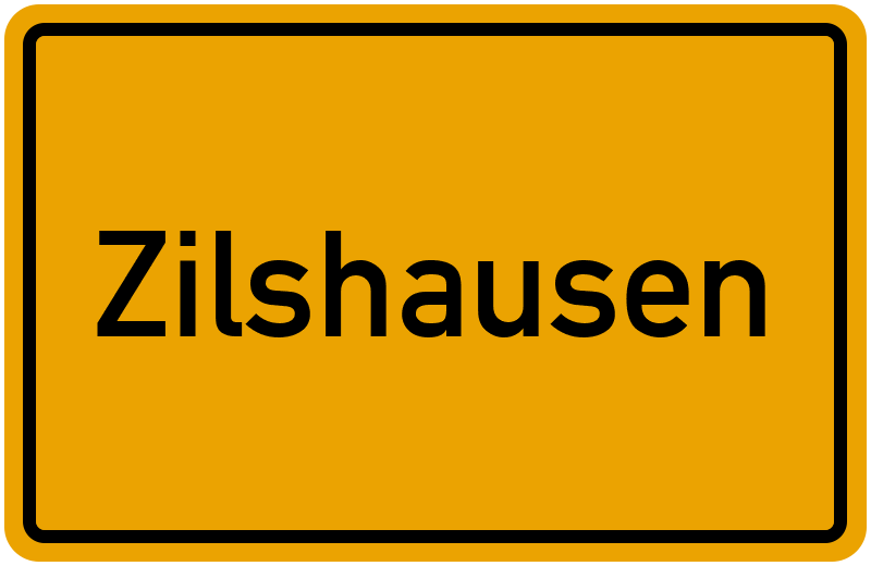 Ortsschild Zilshausen