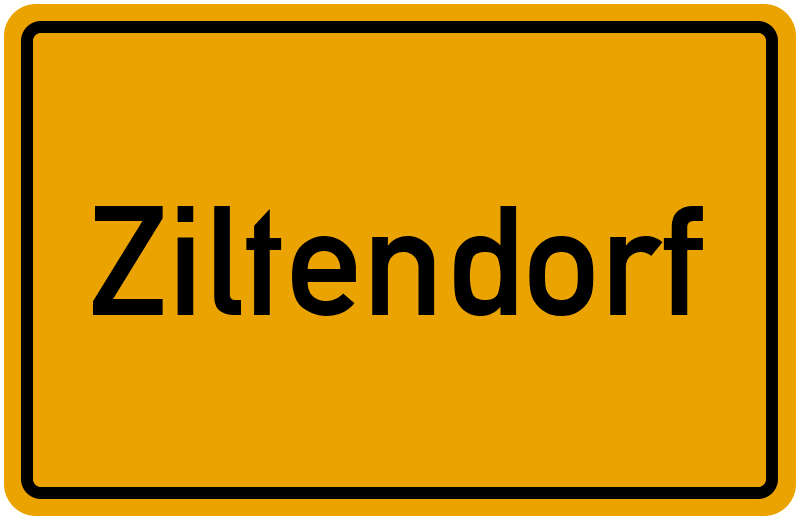 Ortsschild Ziltendorf