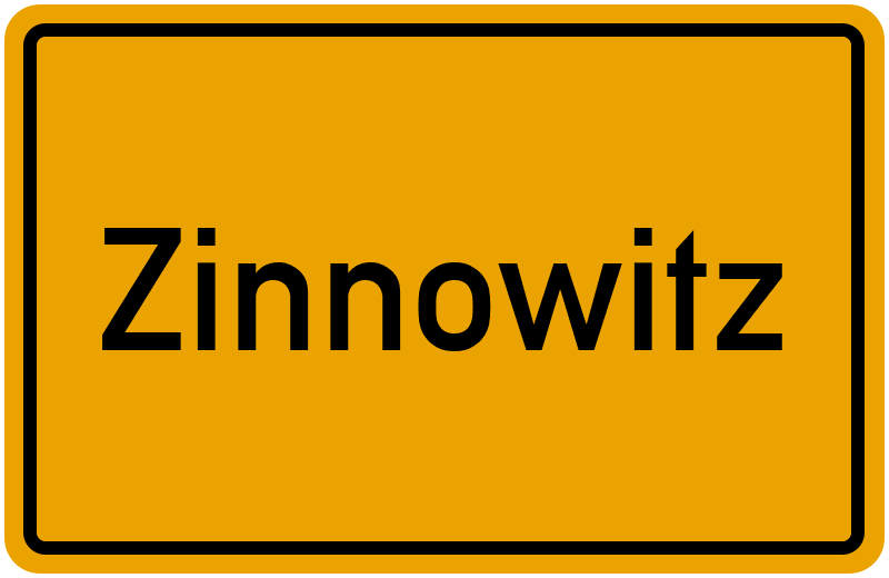 Ortsschild Zinnowitz