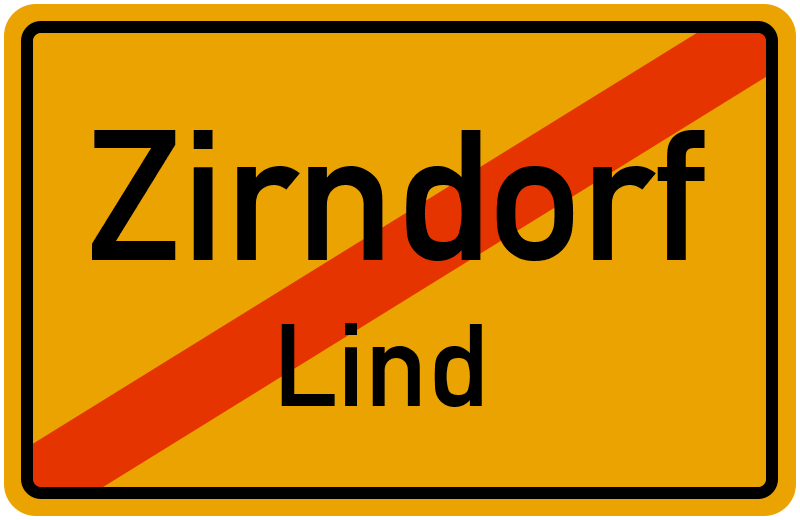 Ortsschild Zirndorf