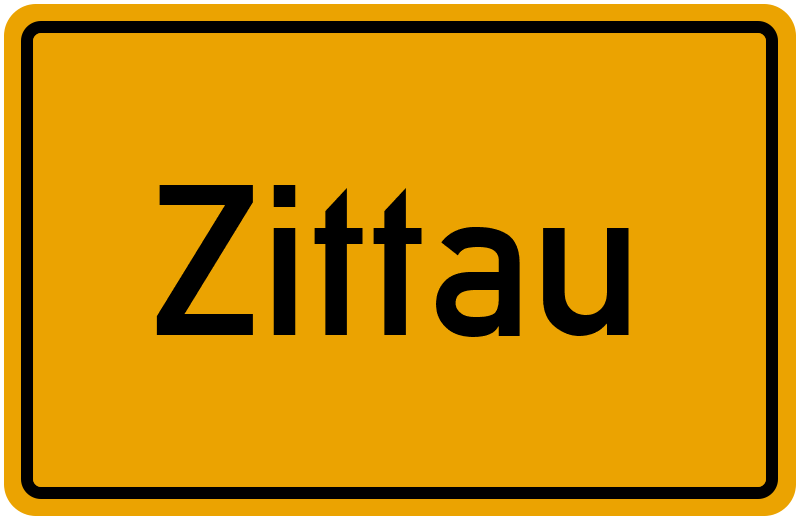 Ortsschild Zittau