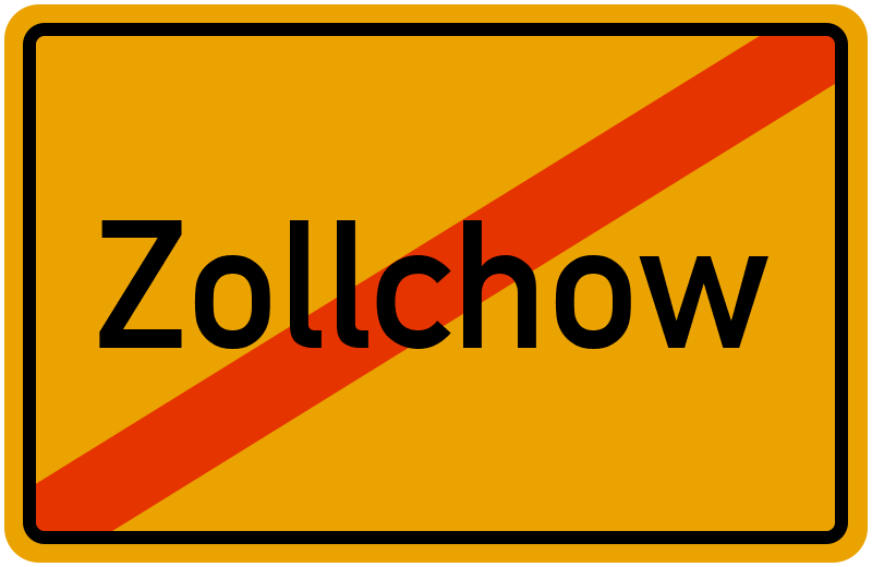 Ortsschild Zollchow