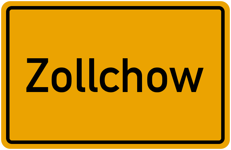 Ortsschild Zollchow